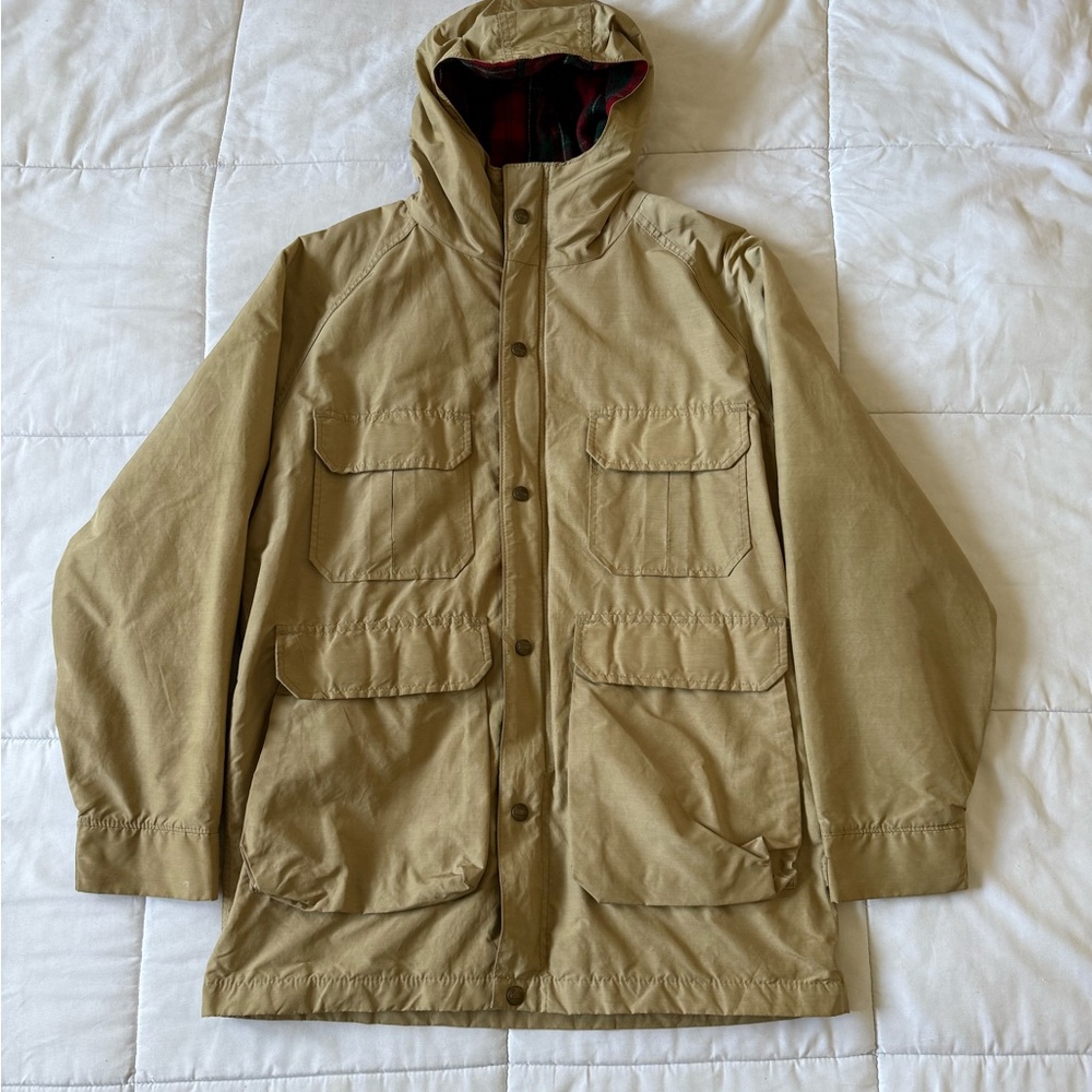 Woolrich Tan Military Field Jacket with Hood
